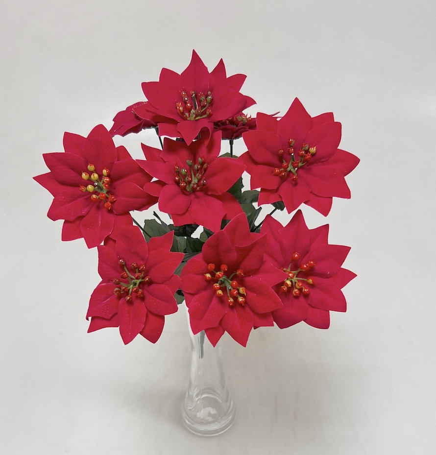 Poinsettia x9cm 36cm 12/144
