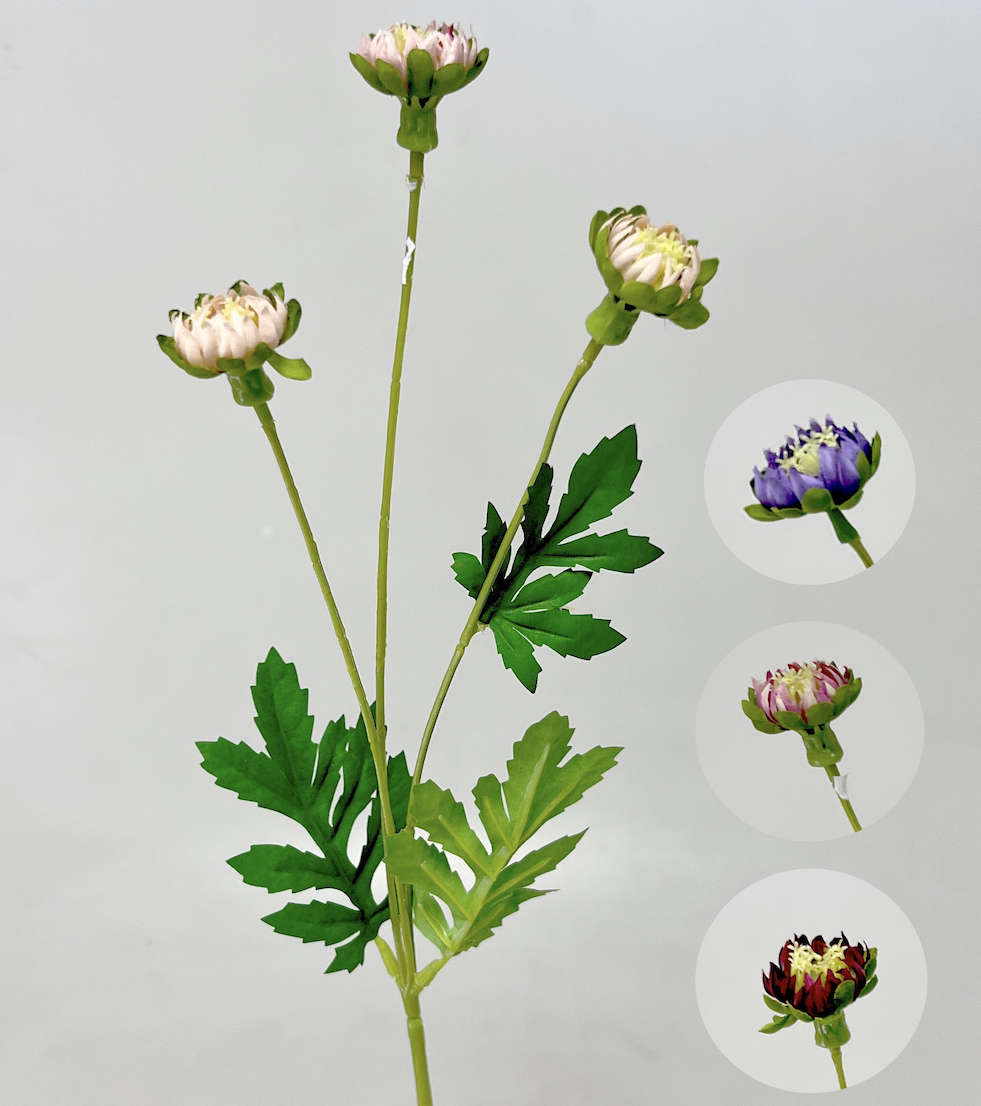 Polní kvítí x3 55cm 6/144