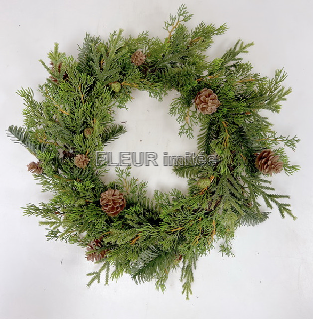 Věnec chvojí MIX 47cm 4/16